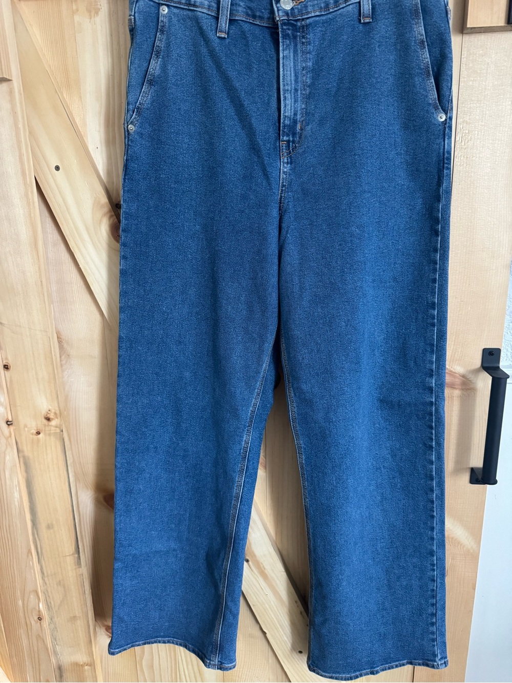 Levi's Signature High-Rise Loose Straight Blue Denim